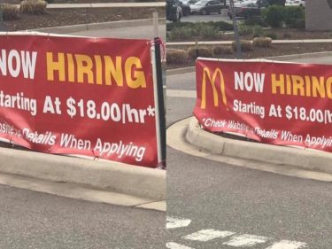 McDonald’s pagará salário mínimo de US $18 (R$94) por hora nos EUA