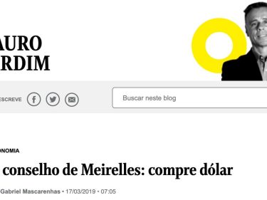 Quanto você teria ganho se tivesse ouvido Meirelles e comprado dólar.