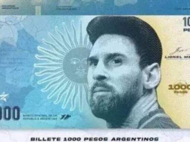 Messi pode estampar a nota de 1000 pesos na Argentina