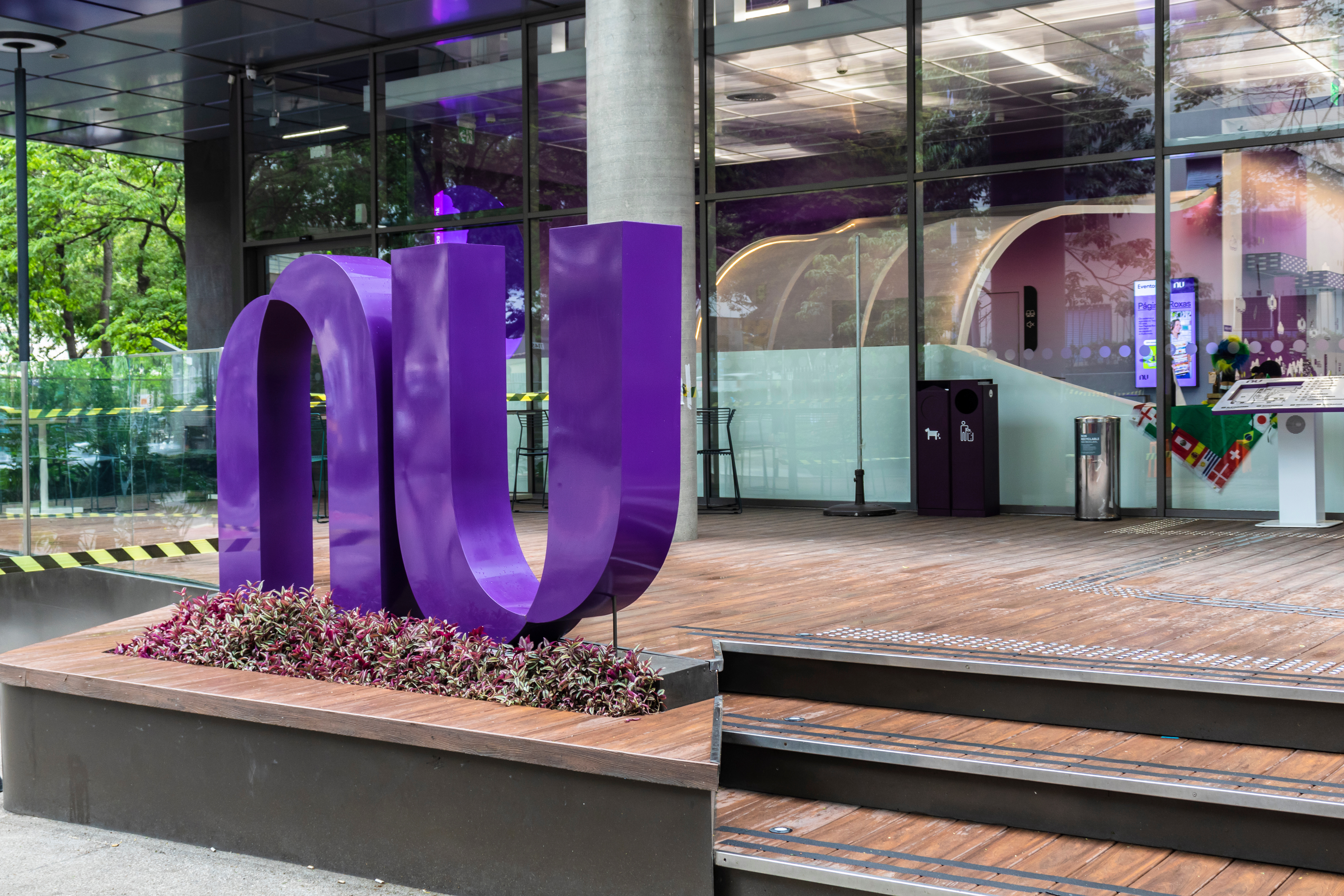 Sao Paulo, Brazil, November 20, 2022: the front of the nubank di