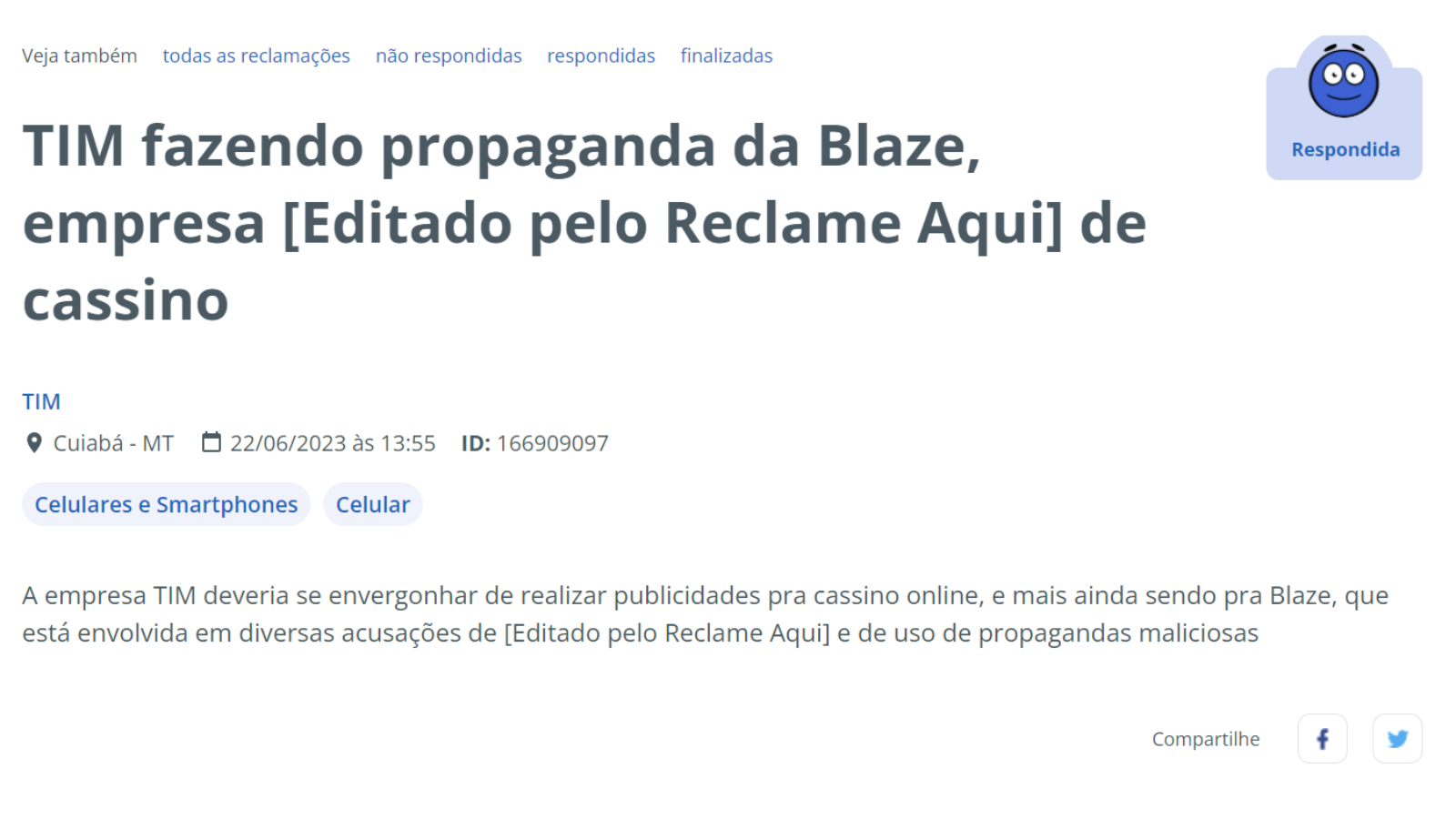 Blaze Apostas Online - Reclame Aqui