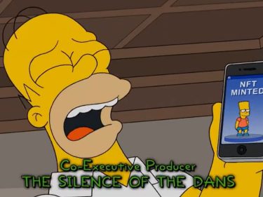 Os Simpsons transforma bart em um NFT