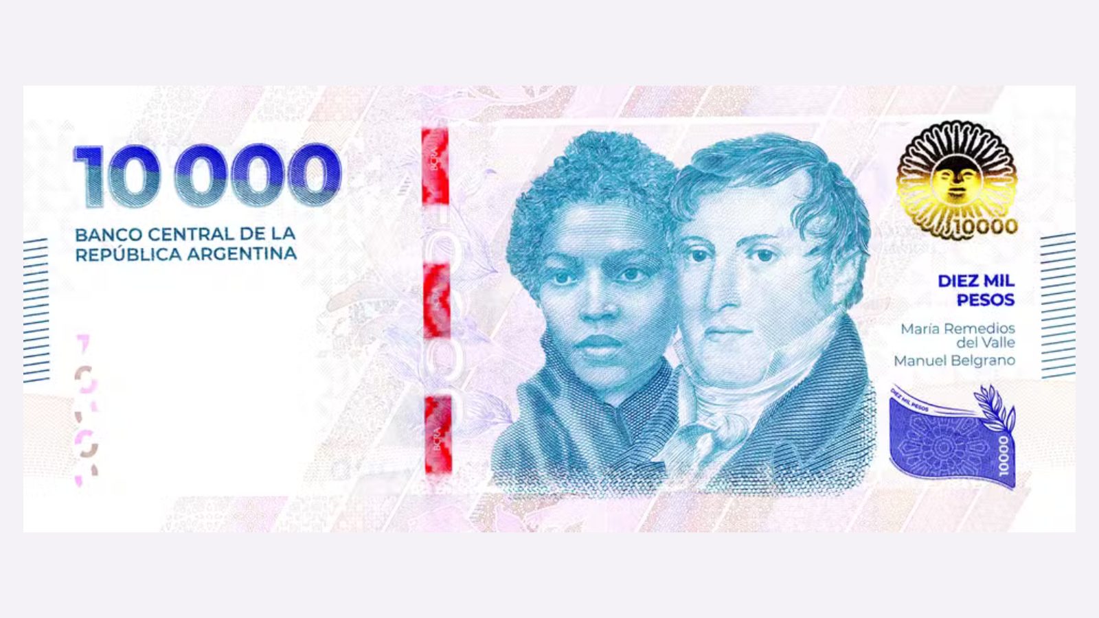 Nova nota pesos argentino Argentina Peso