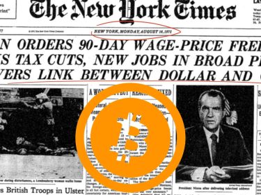 Há 53 anos, Nixon pavimentou a criação do Bitcoin (BTC)