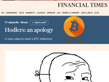 Financial Times admite que errou sobre Bitcoin, e pede desculpas com tom irônico