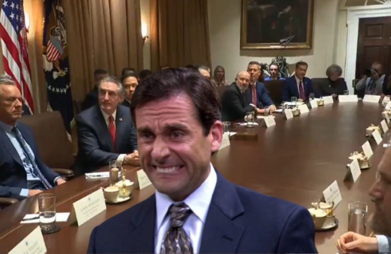 Donald Trump reunião secretários gabinete