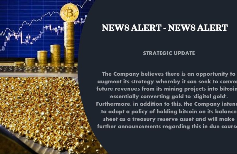 Mineradora de ouro vende metal para comprar Bitcoin