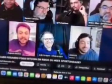 Influenciador cripto grita e esperneia em live
