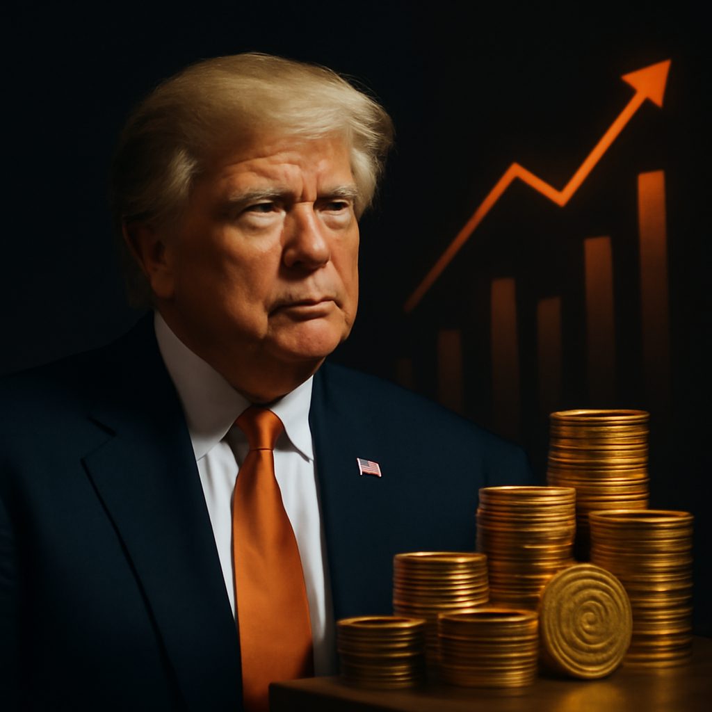 Cripto impulsiona fortuna de Trump: US$ 2,4 bi desde 2022