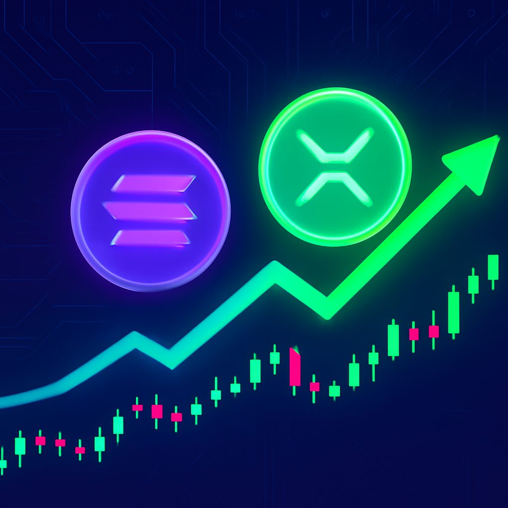 Com mercado cripto acima de US$ 4 tri, Solana salta a US$ 219 e XRP a US$ 3