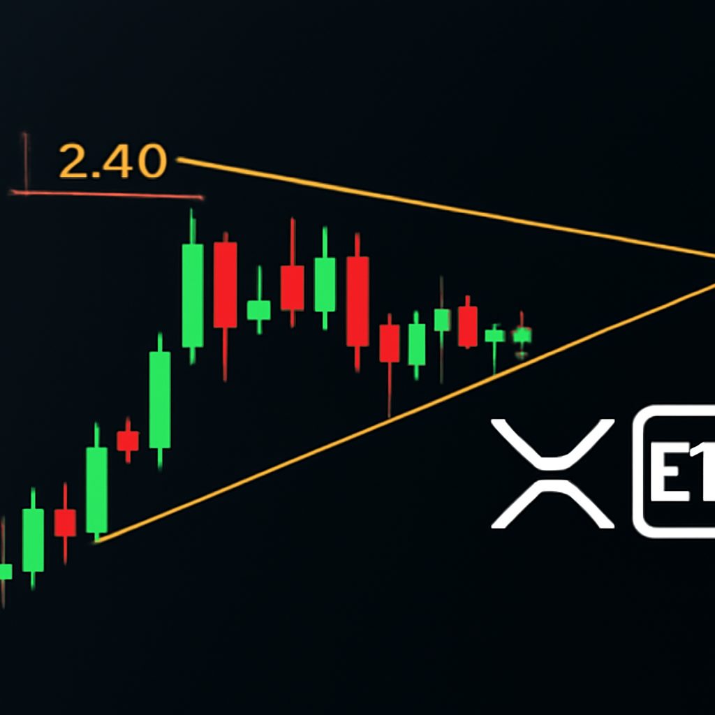 Configuração técnica da XRP se estreita antes das decisões sobre ETFs, e rompimento de US$ 2,40 pode definir a próxima perna