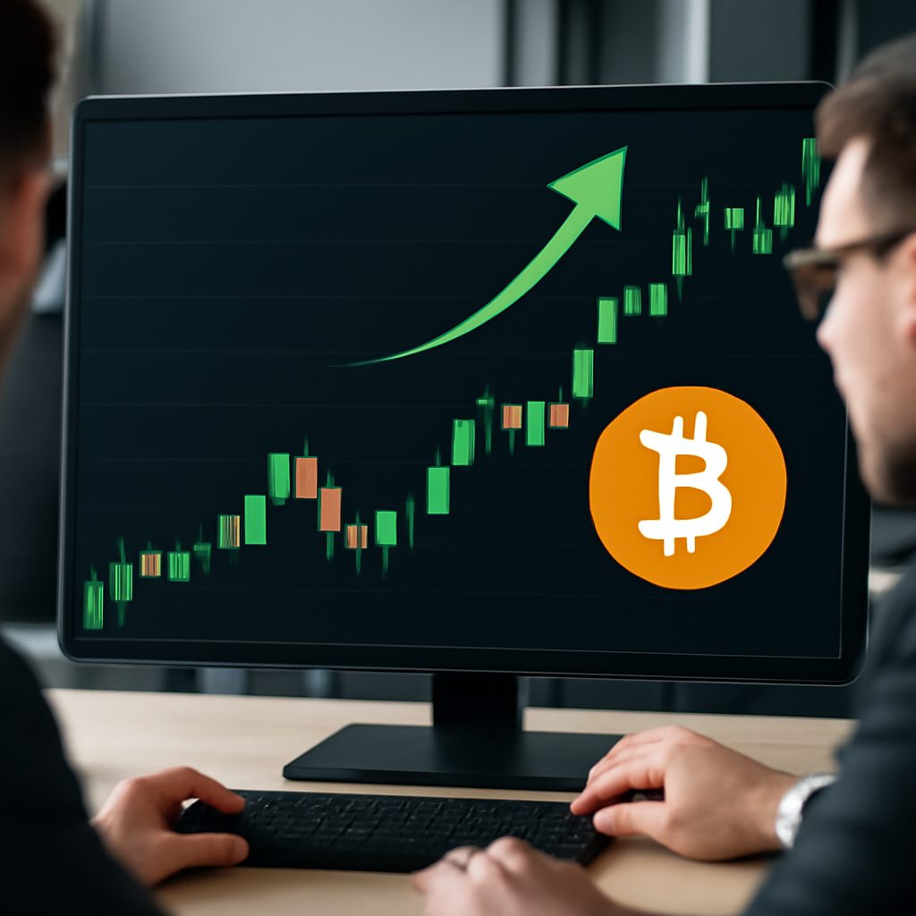 Bitcoin sobe quase 5% e recupera US$ 106 mil com short squeeze e apetite institucional