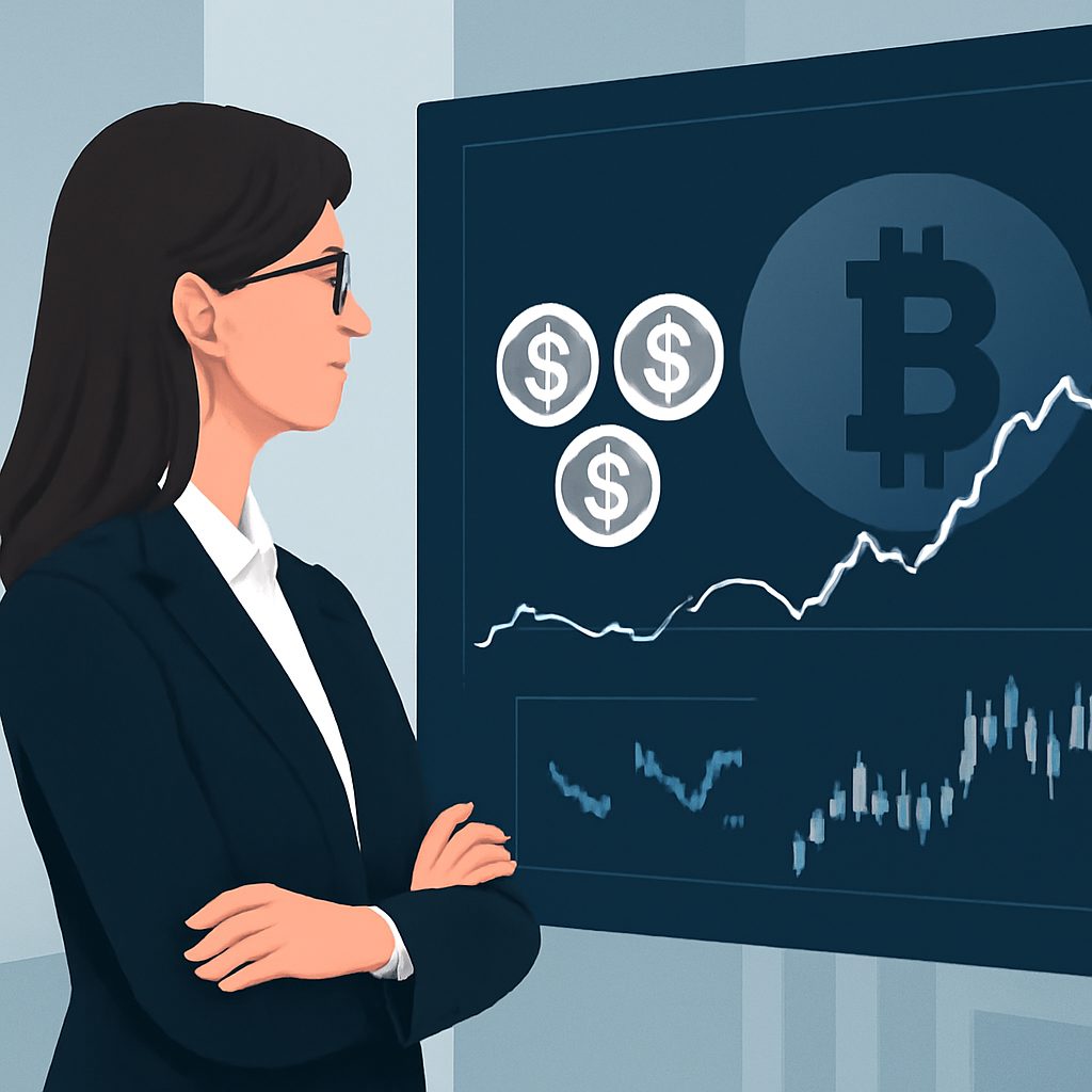 Cathie Wood corta projeção do Bitcoin em US$ 300 mil e vê avanço de stablecoins corroendo participação