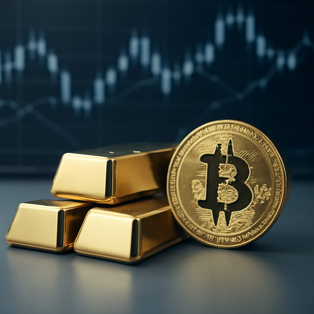 Por que o ouro está vencendo o Bitcoin em 2025: liquidez, comércio e confiança