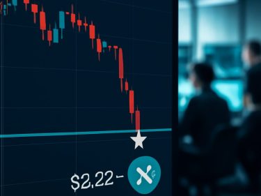 XRP recua 4,3% mesmo após lançamento de ETF XRPC em meio à fraqueza do Bitcoin; compras surgem perto de US$ 2,22