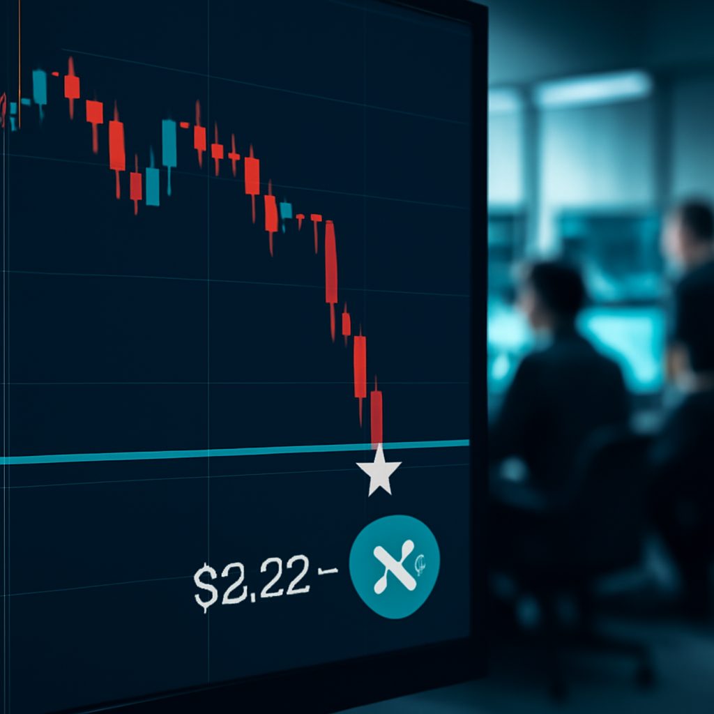 XRP recua 4,3% mesmo após lançamento de ETF XRPC em meio à fraqueza do Bitcoin; compras surgem perto de US$ 2,22