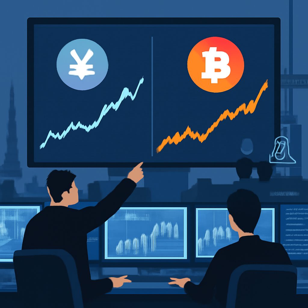 Como os juros do Japão colocam o Bitcoin na mira do unwind do carry do iene