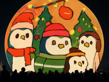 Pudgy Penguins leva personagens NFTs à esfera de Las Vegas durante o Natal