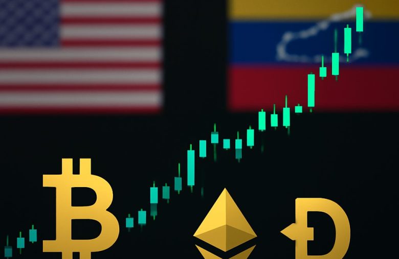 Bitcoin bate US$ 91 mil; ether e dogecoin avançam em meio ao ruído dos EUA sobre a Venezuela