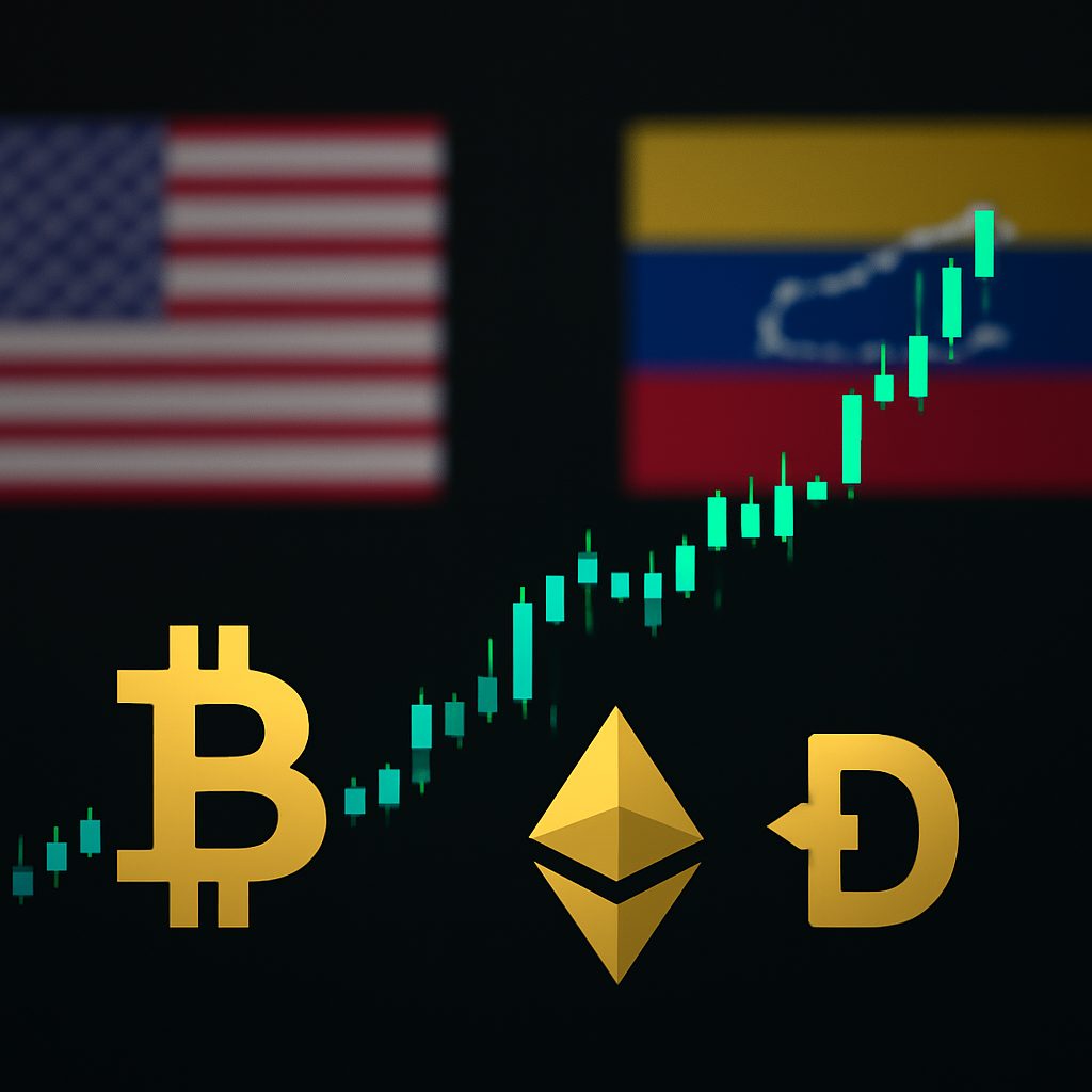Bitcoin bate US$ 91 mil; ether e dogecoin avançam em meio ao ruído dos EUA sobre a Venezuela