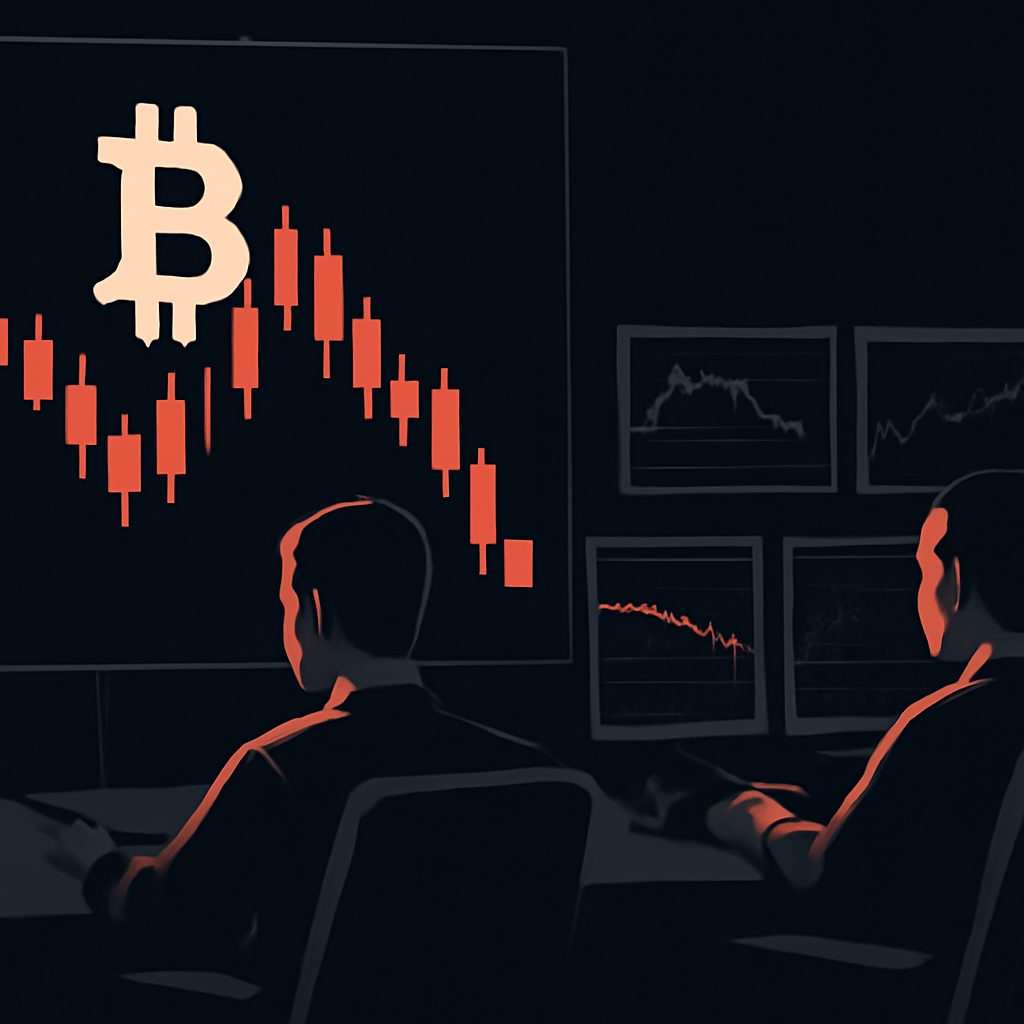 Bitcoin recua 6% e toca US$ 82 mil: liquidações e ruptura de suporte elevam risco de teste aos US$ 80 mil