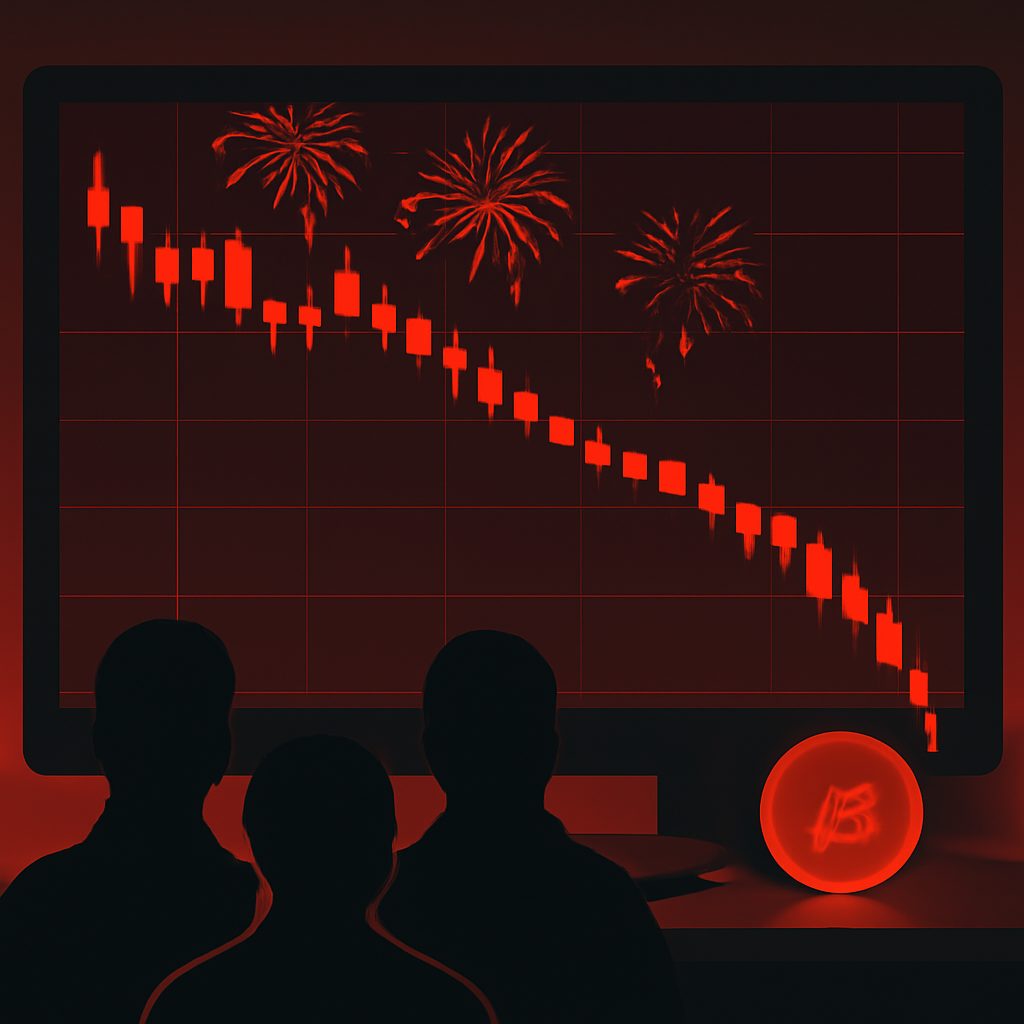 Como os fogos de artifício prometidos no fim de ano cripto viraram um banho de sangue