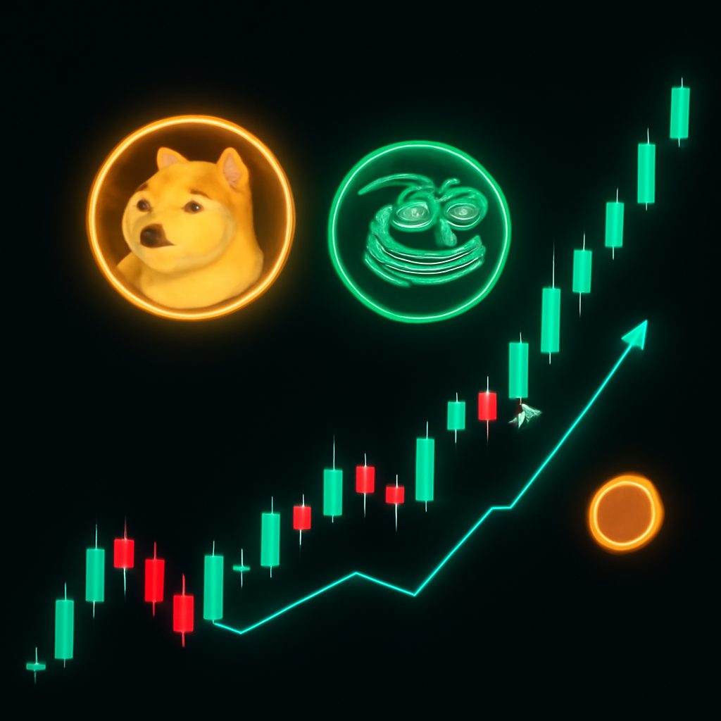 Dogecoin e PEPE disparam até 25% enquanto 2026 começa com força para as  memecoins