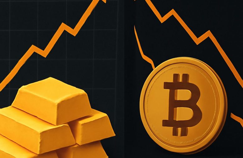 Ouro atinge recorde acima de US$ 5 mil, divergindo ainda mais do Bitcoin