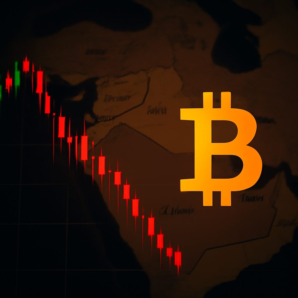 Bitcoin perde US$ 70.000 com tensão EUA–Irã e liquidações, apesar de compra de US$ 168 mi