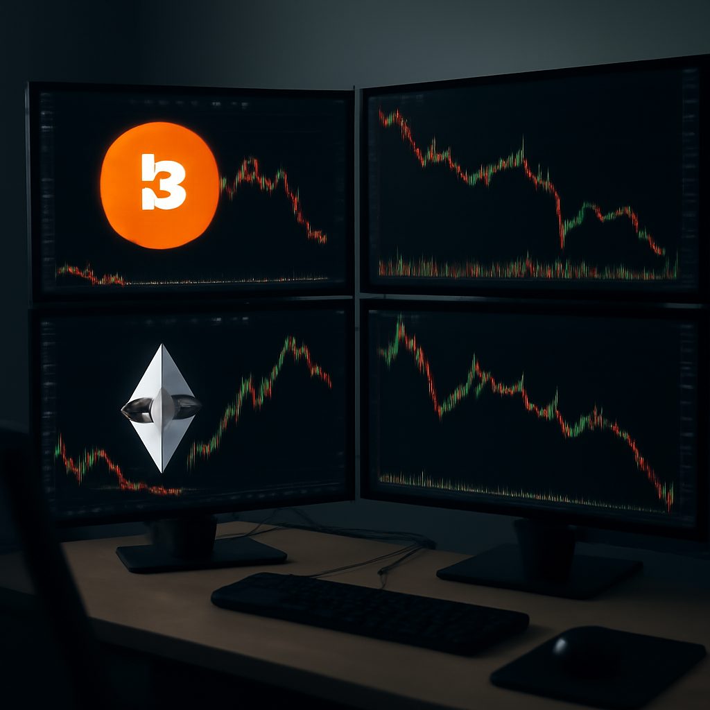 BlackRock envia US$ 257 milhões em BTC e ETH à Coinbase e aciona alerta de liquidez