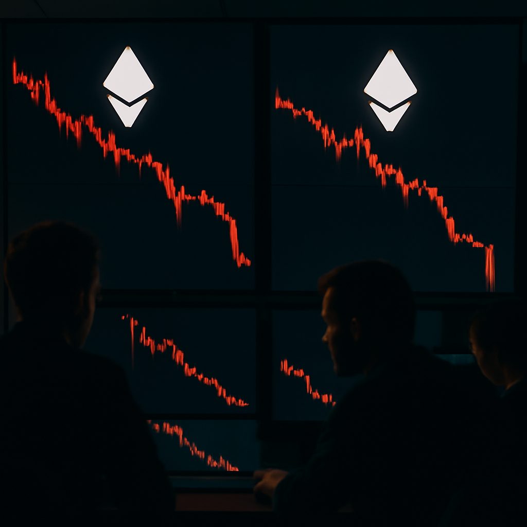 Queda do Ether abaixo de US$2.000 expõe rombo de US$686 milhões em trading firm